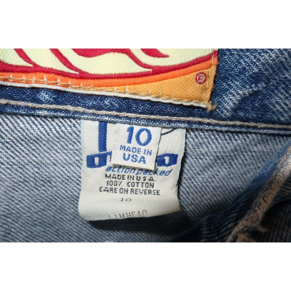 JNCO Jeans Shorts Flamehead Baggy Skater Y2k Youth 25 - Picture 5 of 9